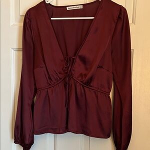 Abercrombie & Fitch Deep Red Blouse